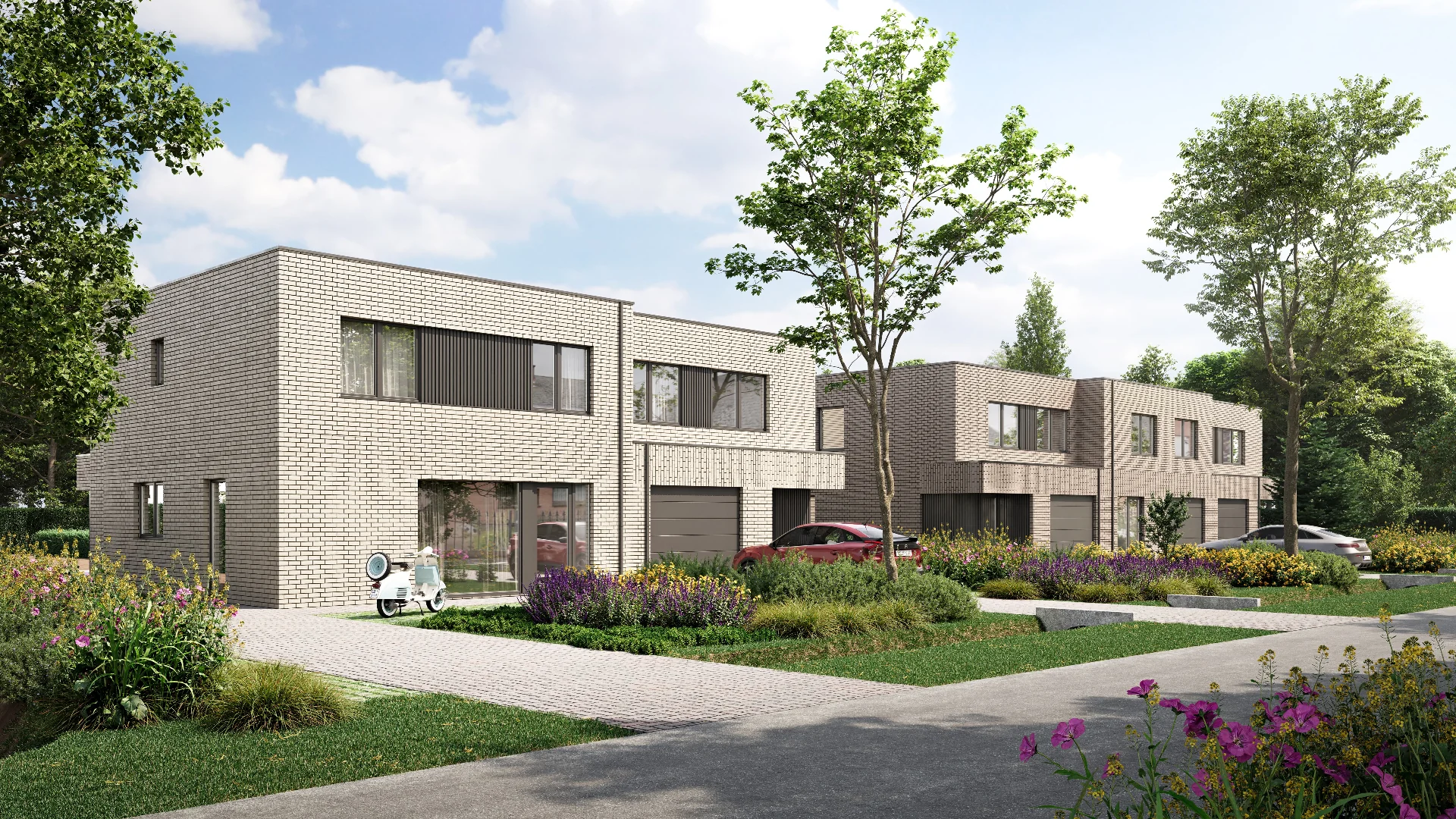 Render straatzijde Project Oosteinde